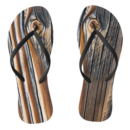 COOL Wood Grain Patroon Teenslippers (Voetbed)