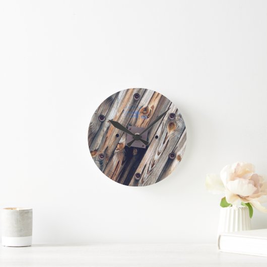 Cool Wooden Wire Spool Ronde Klok (Huis)