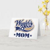 Cool World's Best Mom Gift Kaart (Gele Bloem)