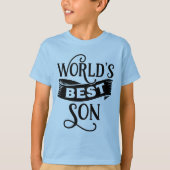 Cool world's beste zoon t-shirt (Voorkant)