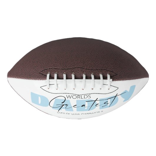 Cool Worlds Greatest Dad 3 Photo Collage American Football (Voorkant)