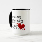 Cool World's Greatest Lover Funny Coffee Mok (Voorkant links)