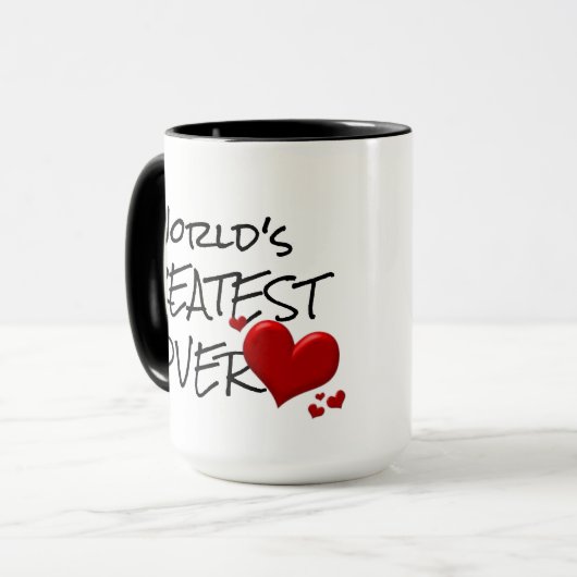 Cool World's Greatest Lover Funny Coffee Mok (Voorkant links)