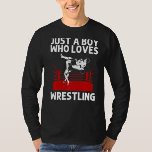 Cool worstelen voor Boys Kinder Wrestler Sports Wr T-shirt