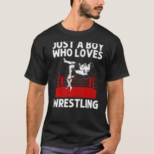 Cool worstelen voor Boys Kinder Wrestler Sports Wr T-shirt