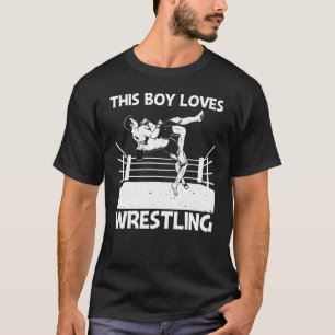 Cool worstelen voor jongens mannen worstelaar wors t-shirt