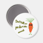 Cool Wortel Squad Wit Magneet (Voorkant / Achterkant)