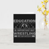 Cool Wrestling Design For Men Women Kids Wrestler  Kaart (Gele Bloem)