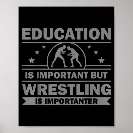 Cool Wrestling Design For Men Women Kids Wrestler  Poster (Voorkant)