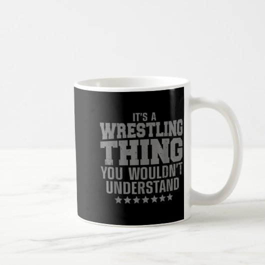 Cool Wrestling Design For Men Women Wrestler Wrest Koffiemok (Rechts)
