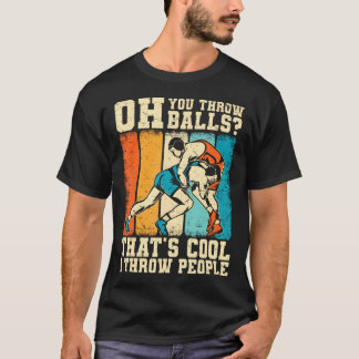 Cool Wrestling Worstelaar Mannen Jongens Grappig T-shirt