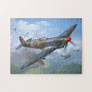 Cool WWII Supermarine Spitfire Vliegtuig Squad Legpuzzel