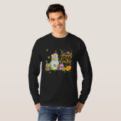Cool X001d Bunny Gnome Rabbit Eggs Hunting Happy E T-shirt (Voorkant volledig)