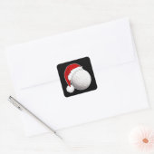 Cool Xmas Golf-spelers, ventilatordesign, prettig  Vierkante Sticker (Envelop)