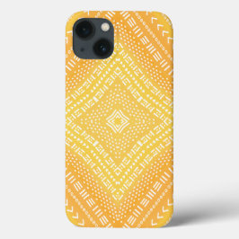 Cool Yellow Boho Kaleidoscope Mandala Case-Mate iPhone Case