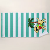 Cool Yellow Labrador zonnebril Strandlaken (Voorkant)