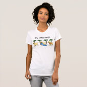 Cool Yellow Labradors Cartoon T-shirt (Voorkant volledig)
