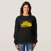 Cool Yellow Pennsylvania Overzicht Pittsburgh Trui (Voorkant volledig)