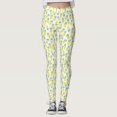 Cool Yellow Pineapples Patroon Leggings (Voorkant)
