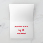 Cool Yellow Rubber Ducks Funny 40th Birthday Kaart (Binnen)