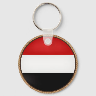 Cool Yemen Flag Seal Sleutelhanger