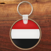 Cool Yemen Flag Seal Sleutelhanger (Voorkant)