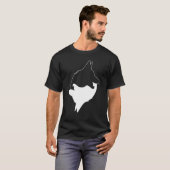 Cool Yin Yang Hond Leuke Duitse Shepard Met Wit I T-shirt (Voorkant volledig)