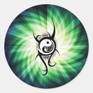 Cool Yin Yang Ronde Sticker