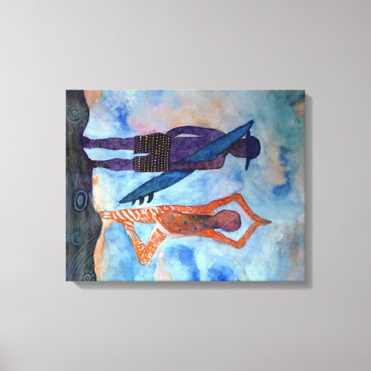 Cool yoga Surf Sunset Single Print (Voorkant)