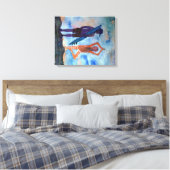 Cool yoga Surf Sunset Single Print (Insitu (Slaapkamer))