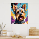 Cool Yorkie Poster (Keuken)
