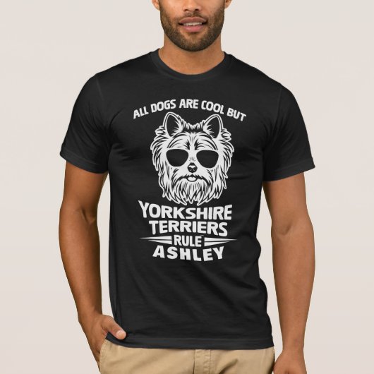 Cool Yorkshire Terrier Rule Dog T-shirt (Voorkant)