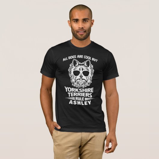 Cool Yorkshire Terrier Rule Dog T-shirt (Voorkant volledig)