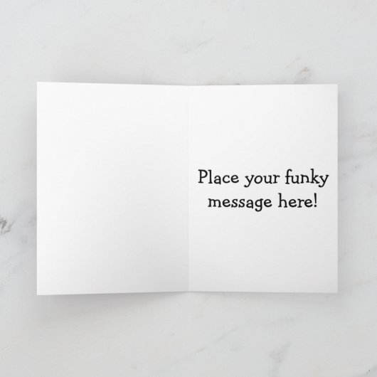 Cool Yule Feestdagen Kaart (Binnen)