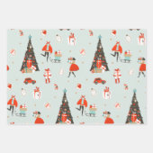 Cool Yule | Kerstfeestdag halverwege de eeuw Inpakpapier Vel (Voorkant)