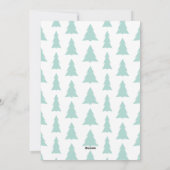 Cool Yule Script Uw Foto Mint Groene Kerst Feestdagenkaart (Achterkant)