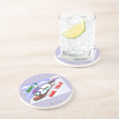 Cool Yule Snowman Onderzetter (Zijkant)