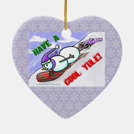 Cool Yule Snowman Ornament (Achterkant)