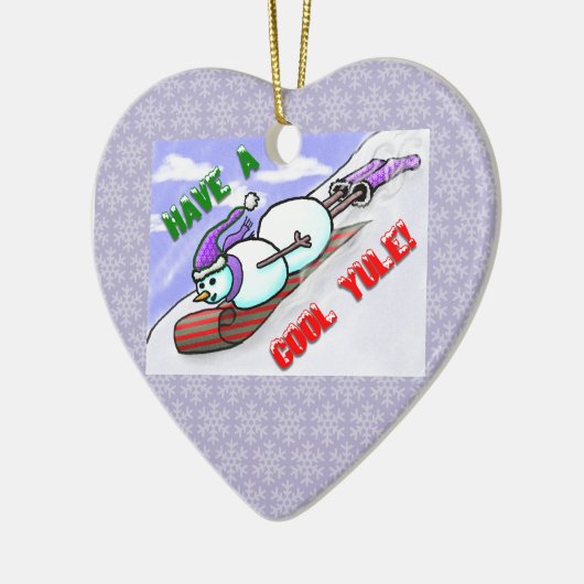 Cool Yule Snowman Ornament (Links)