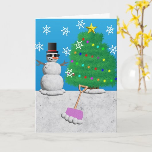 Cool Yule Vibes Kaart (Gele Bloem)