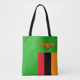 Cool Zambia Mode vlag Tote Bag