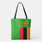 Cool Zambia Mode vlag Tote Bag (Achterkant)