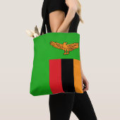Cool Zambia Mode vlag Tote Bag (Dichtbij)