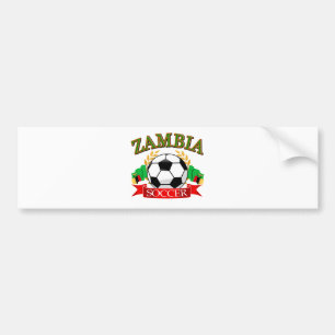 Cool Zambian soccer design Bumpersticker