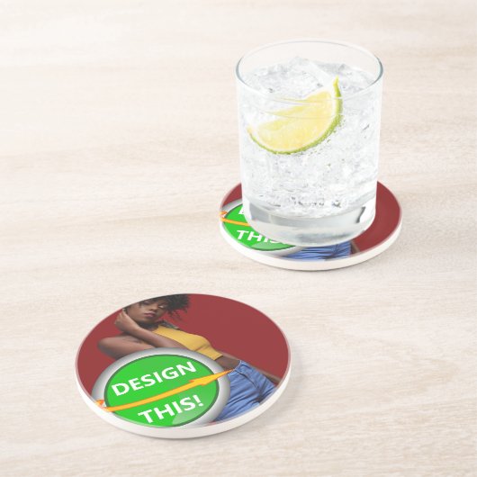 COOL! Zandsteen Onderzetters - Rond - Op Maat (Zijkant)