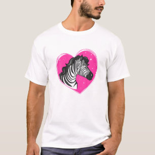 Cool zebra grappige hipster zebra dierliefhebber h t-shirt