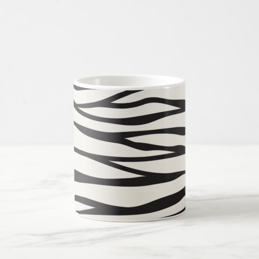 Cool zebra patroon strepen cafe mok (Center)