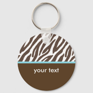 Cool Zebra Pattern Sleutelhanger