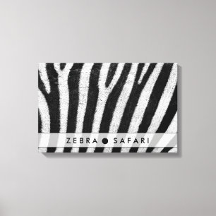 Cool Zebra Pattern Textuur Canvas Afdruk