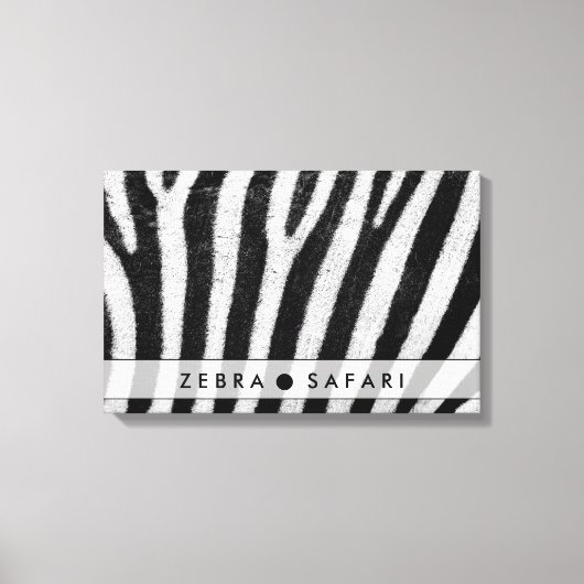 Cool Zebra Pattern Textuur Canvas Afdruk (Voorkant)